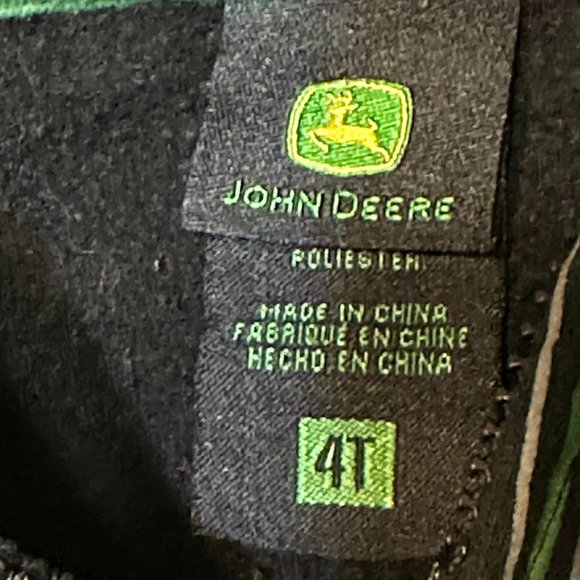 John Deere Size 4T Zip up Jacket  (A-7) - Picture 4 of 5